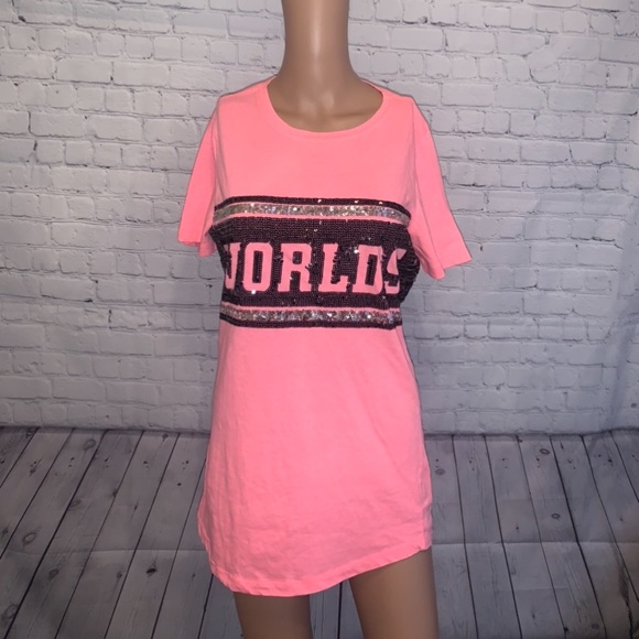 Tops - WORLDS Pink & Black Top